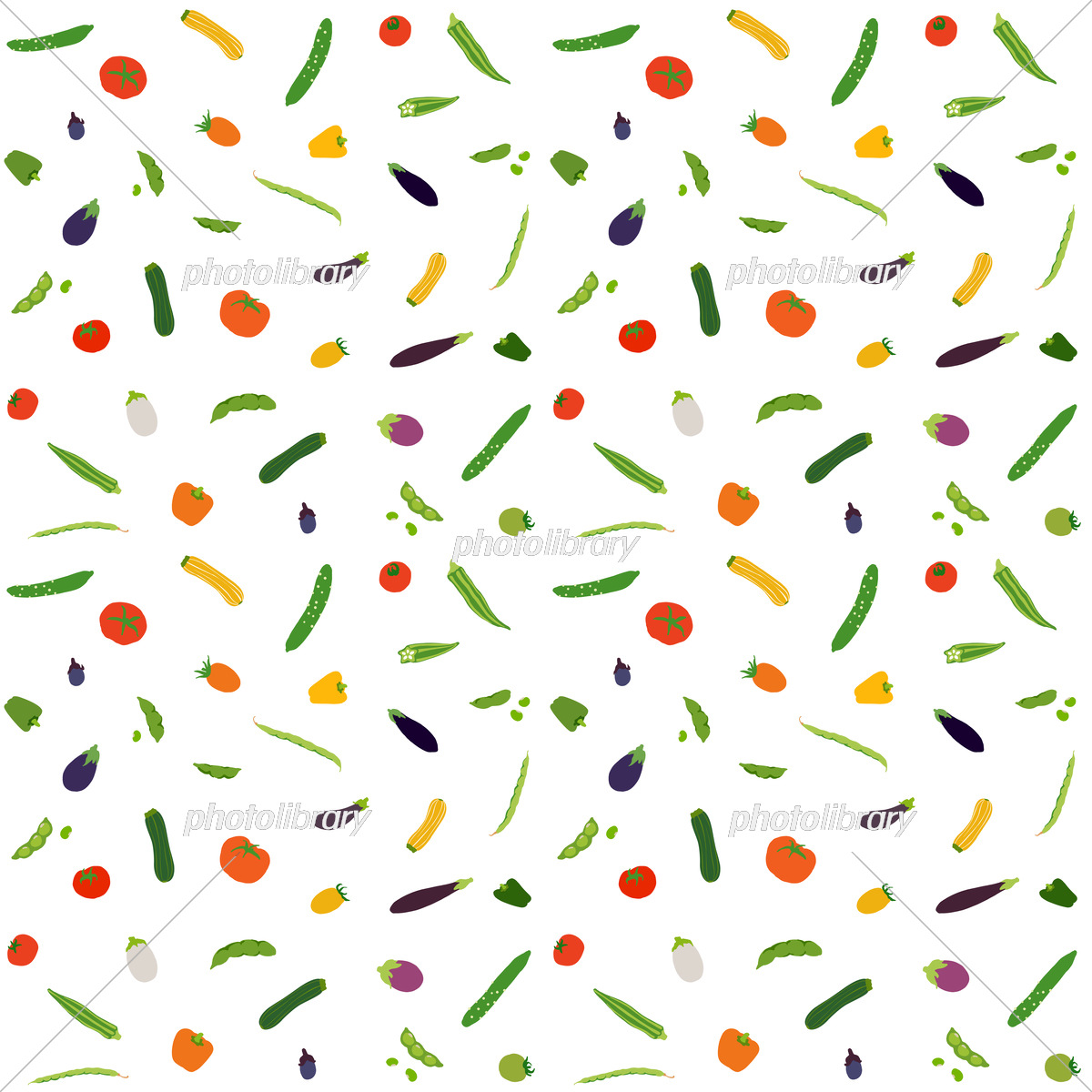 野菜のフレーム一覧 - 新鮮野菜デザインの枠のフリー素材 - チコデザ