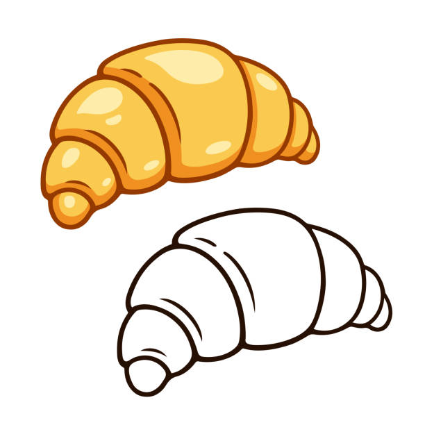 ゆめかわいいガーリーなクロワッサンイラスト・フリー素材なら「シンテリ」