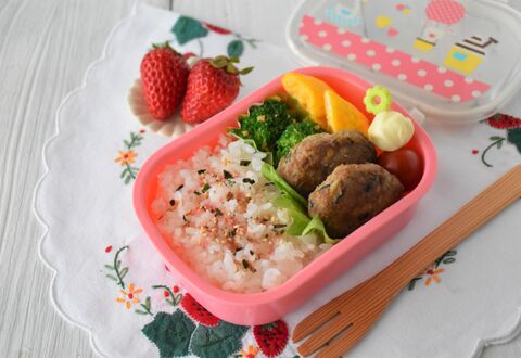 ひじきバーグ弁当 子ども弁当
