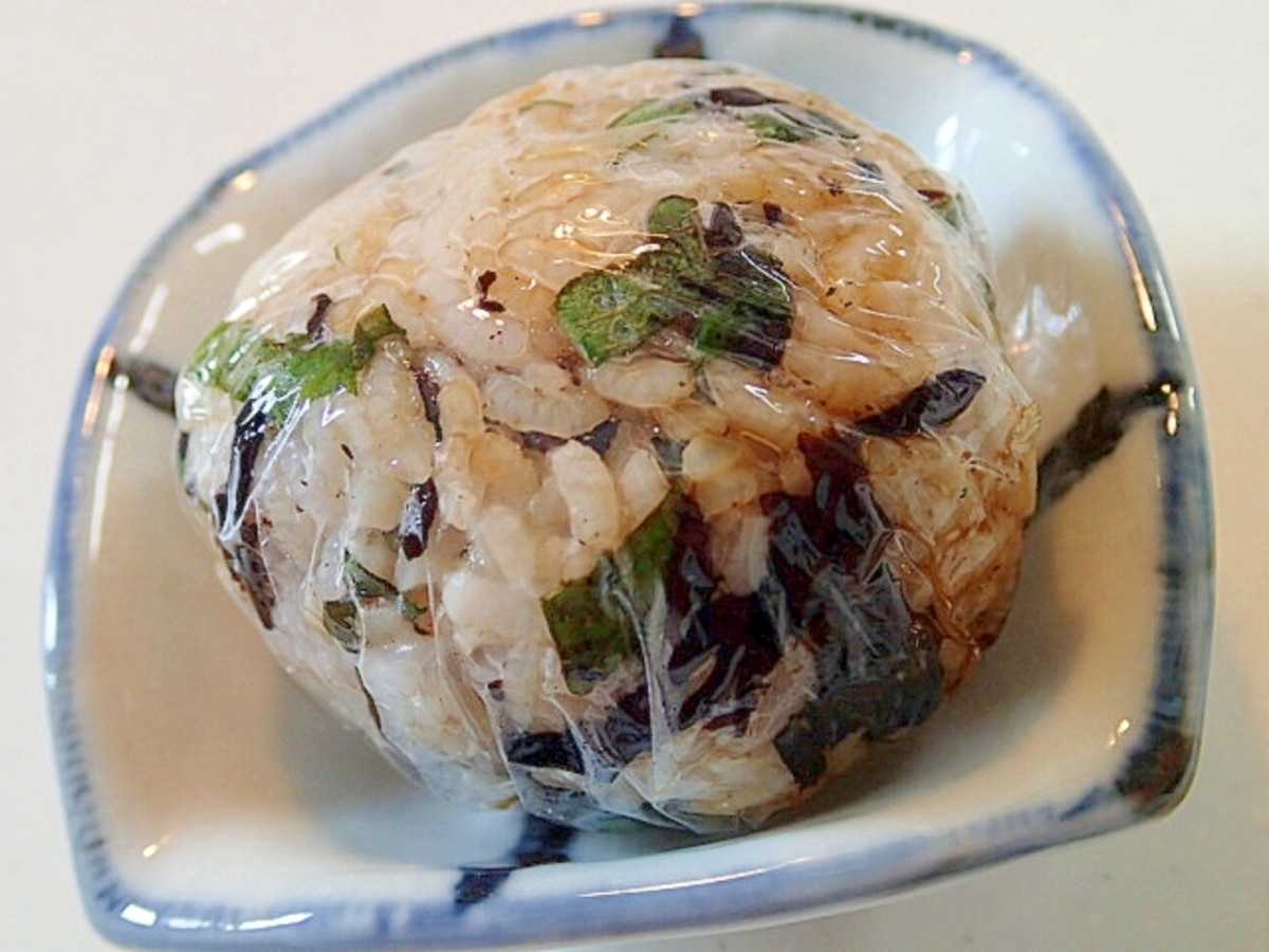 ダブル大葉で絶品♡醤油焼きおにぎり