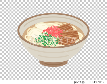 沖縄そばを食べる兄妹イラスト - No: 22159026無料イラスト・フリー素材なら「イラストAC」