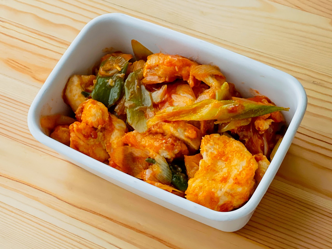 鶏胸肉のマヨコチュジャン炒め