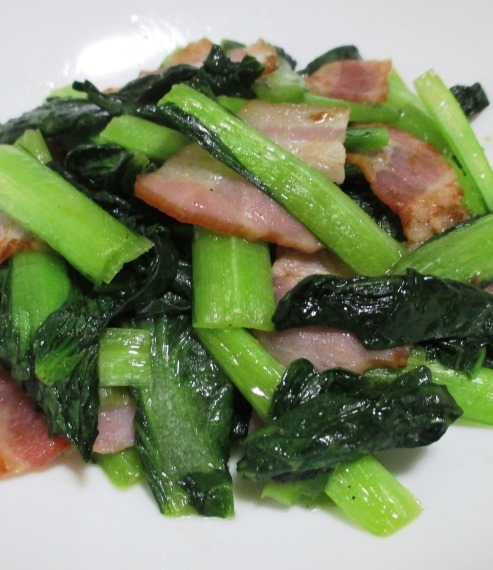 ジュワッと染み込んだ♪ ターサイと油揚げの炒め煮