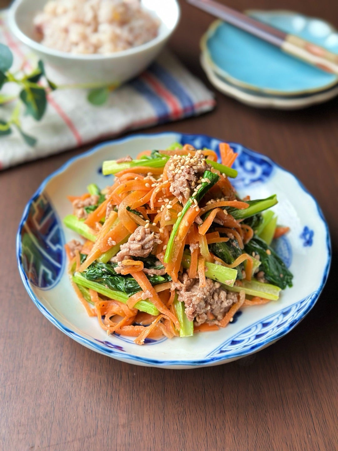 小松菜をレンジで簡単おひたしに レシピ 作り方 ：白ごはん.com