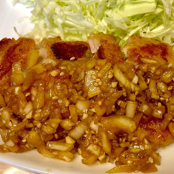 野菜たれで作る油淋鶏風