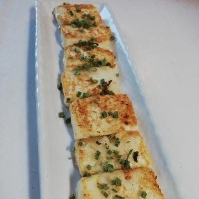 豆腐ステーキのニラポン酢ソース