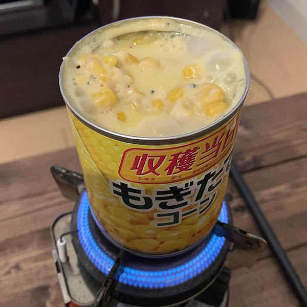 ＊コーン缶の残りの保存のしかた＊
