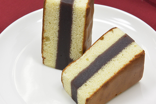 自家製カステラと水羊羹の美味しいシベリア