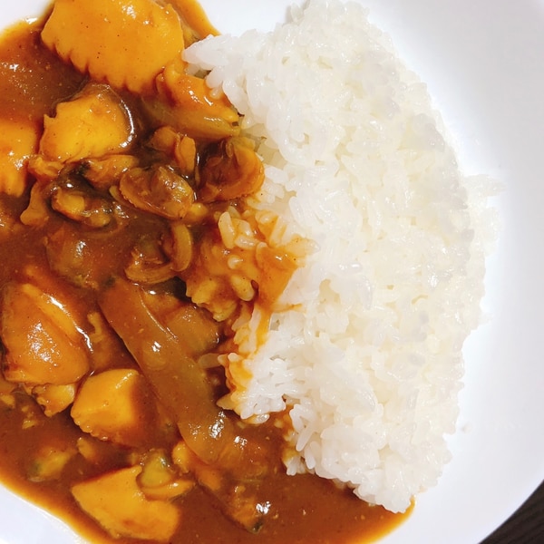 冷凍カレーで作るシーフード辛口カレー 簡単レシピブログ記事 by PROREAL
