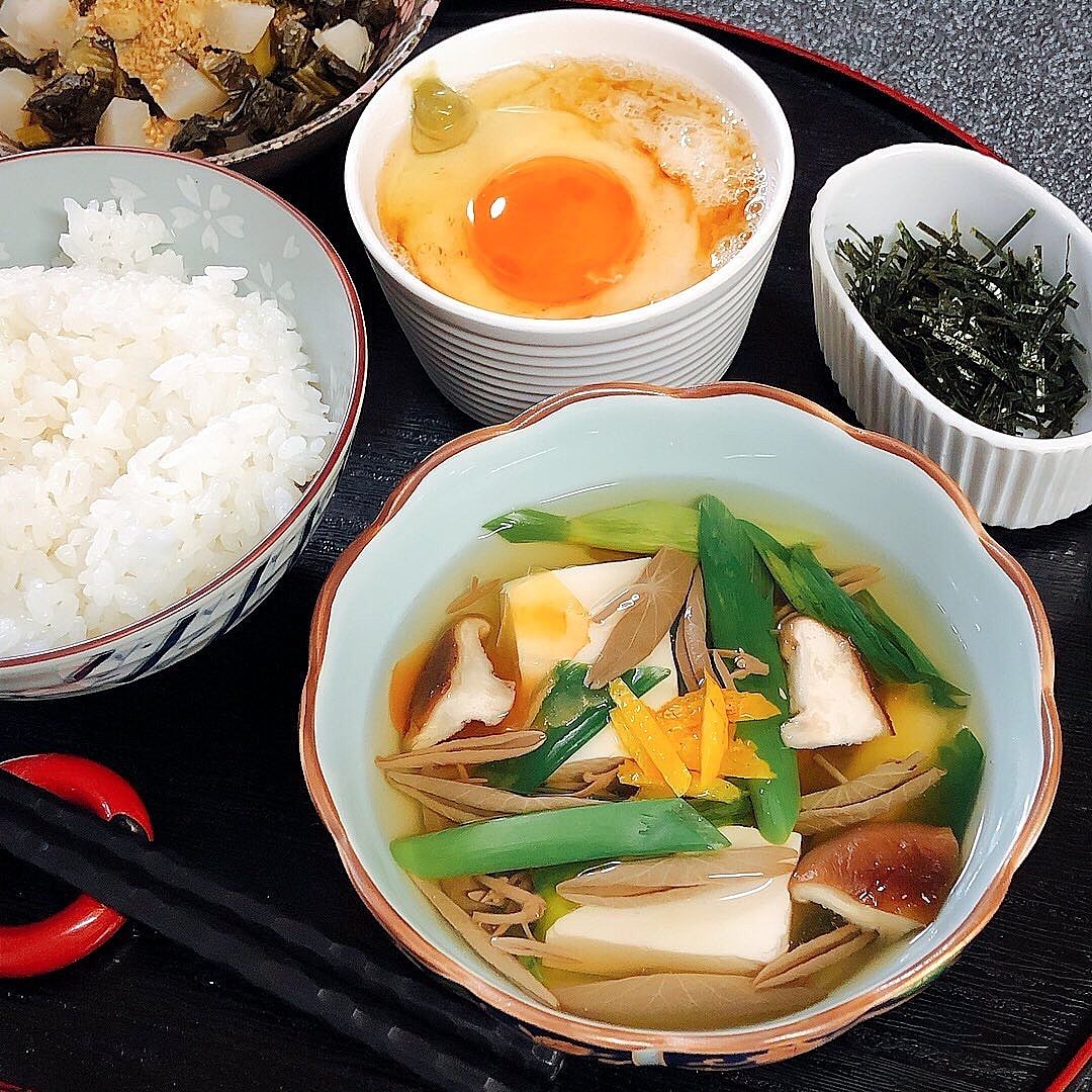 じゅんさいと卵豆腐の冷製お吸い物