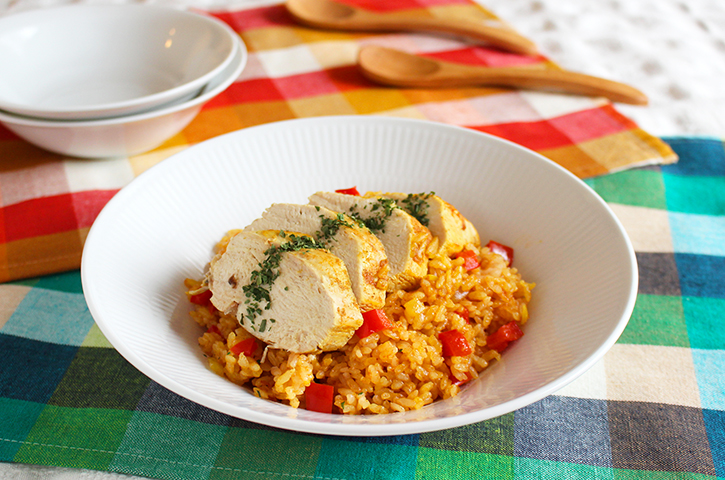 スパイシー！炊飯器でらくらくジャンバラヤ♪ - ふぁそらキッチン