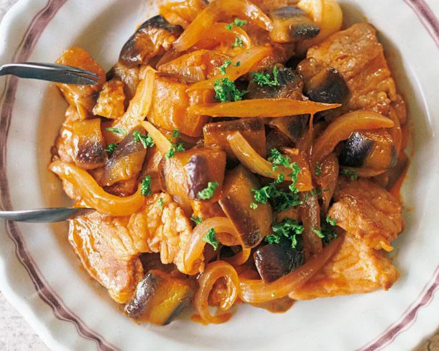 ケチャップ＆ソースで手軽に 茄子ミートパスタmieuxkanon＊