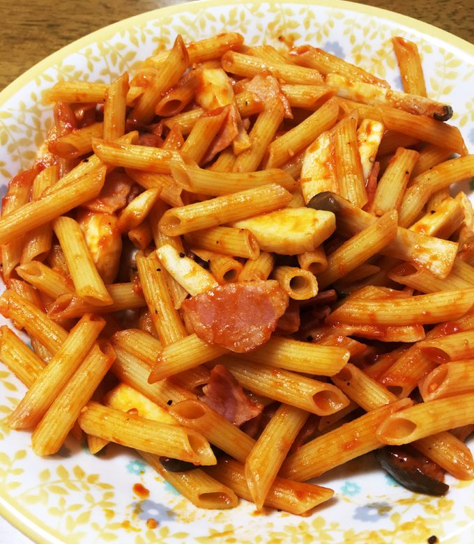 ケチャップで簡単！和風ペンネアラビアータ レシピ・作り方 by penpen4 - 楽天レシピ