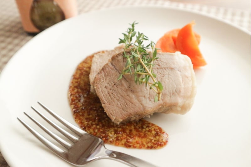 豚肉のソテー はちみつマスタードソース 三國シェフのレシピレアメタルなブログ 茨城グルメブログとバイク