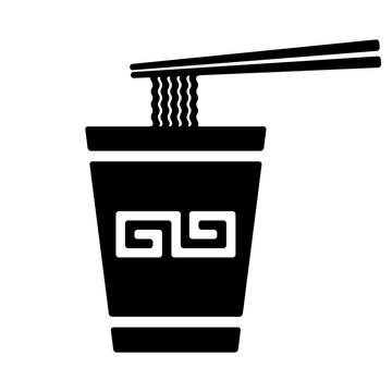 ラーメン無料のAi・PNG白黒シルエットイラスト