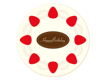 ケーキ デコレーション ホールケーキ 生クリームのイラスト素材 - PIXTA