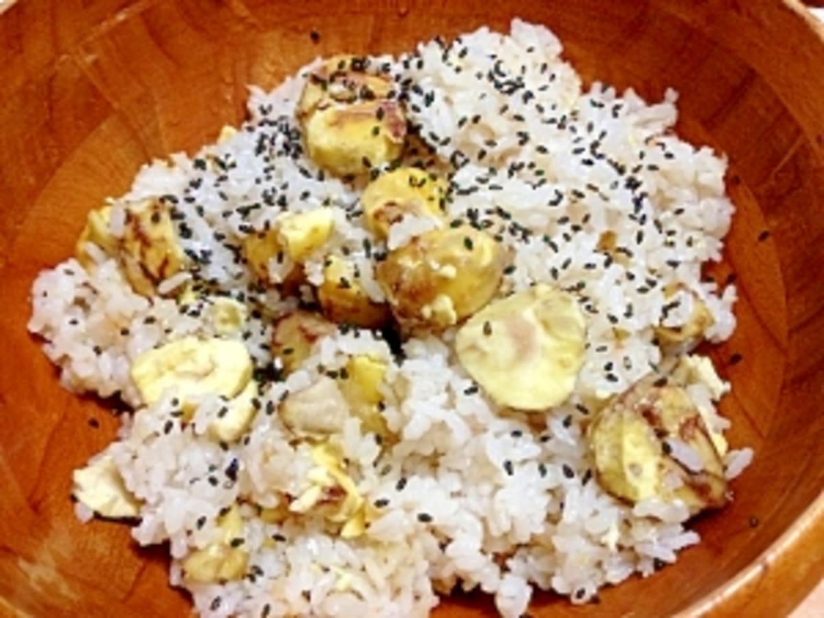 ☺白だしで簡単♪秋の味覚・栗ご飯☺ レシピ・作り方 by hirokoh ひろこぉ- 楽天レシピ