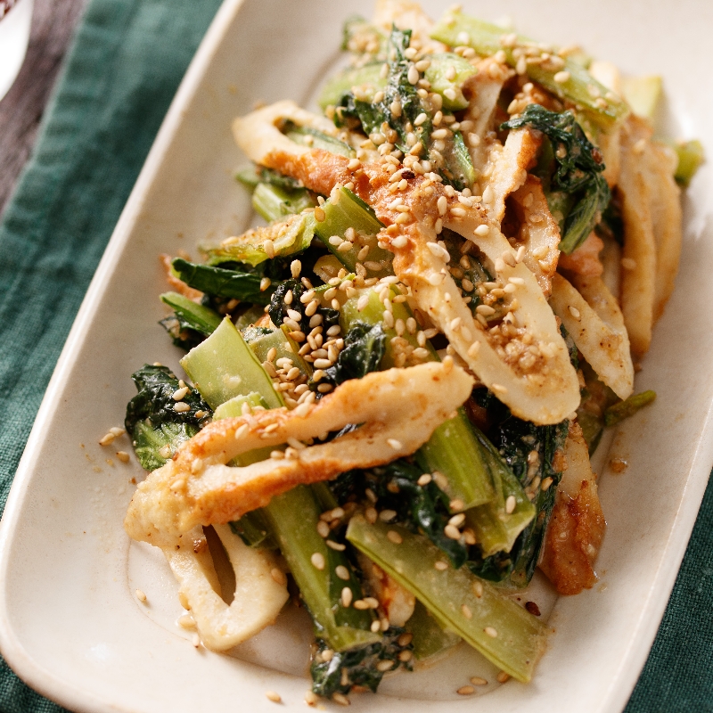 ズッキーニのえびマヨあえ