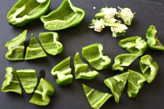 ピーマンのピリ辛鰹節炒め