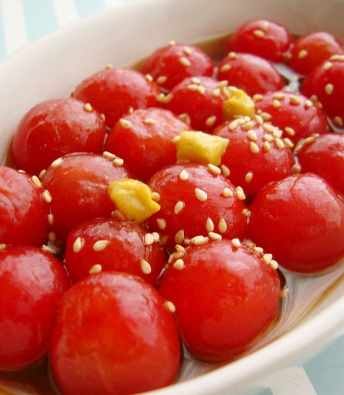 お昼ごはんにどうぞ！ ミニトマトのさっぱりそうめん