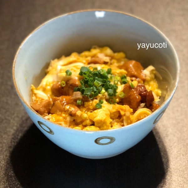 焼鳥の缶詰で簡単！親子丼