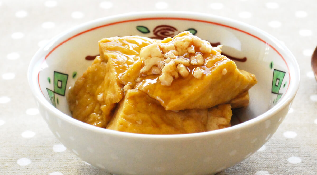 厚揚げ豆腐のひき肉あんかけ しょうが味