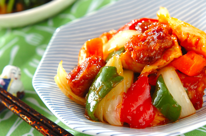 「カンタン黒酢」１本！揚げない黒酢酢豚