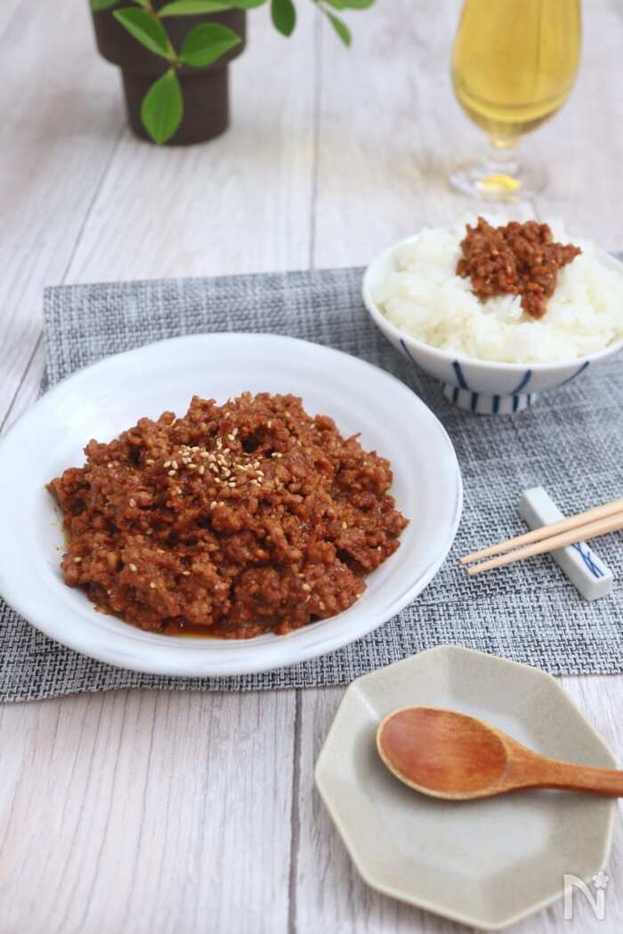 No.4 カラフル野菜の肉みそ丼 寝屋川市