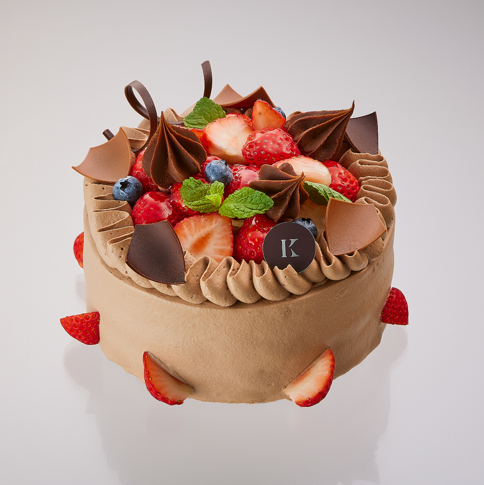 豆乳チョコクリームのいちごクリスマスケーキ