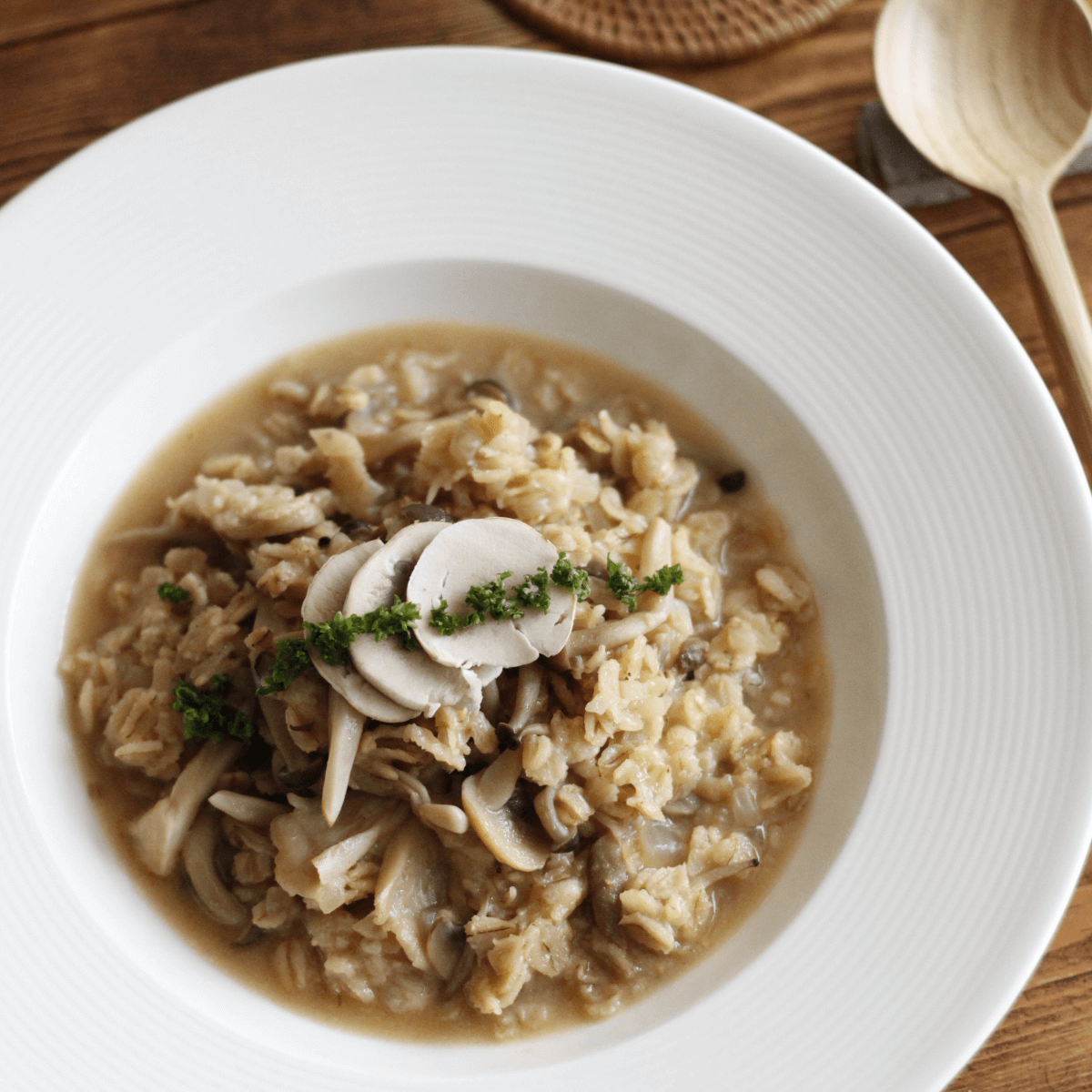 超簡単♪オートミールの豆乳チーズリゾット