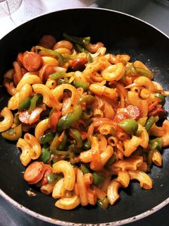 マカロニのケチャップ炒めレシピ・作り方 - E・レシピ