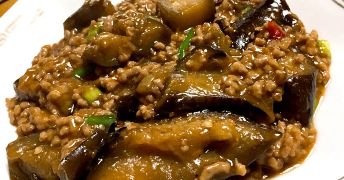 揚げない麻婆茄子♡