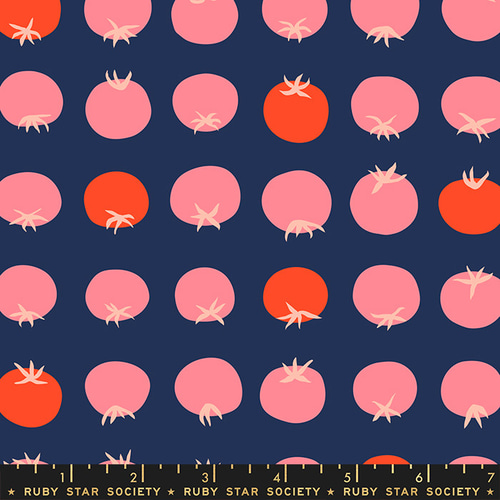 シマシマトマトコットンシーチング -キジキジ 布・生地の通販北欧風デザインなどいろいろな生地をお買い得にkiji-kiji