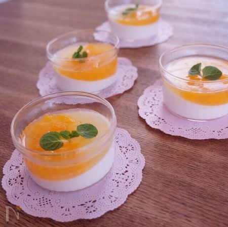 お弁当にみかんゼリー 夏