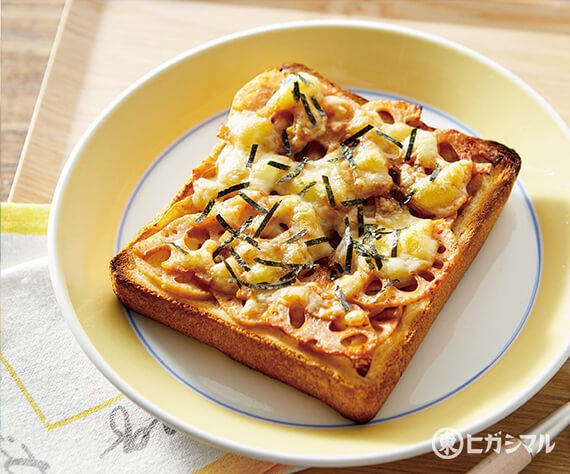 ハート型のピザトースト