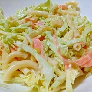 お酢が入ったマカロニサラダ