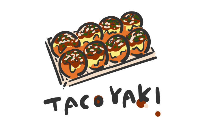 たこ焼き：イラスト無料