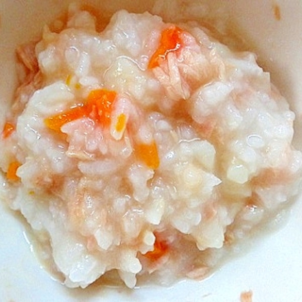 離乳食 中期 ツナと玉ねぎのおかゆ