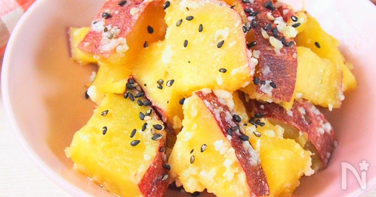 サツマイモのせいろ蒸し