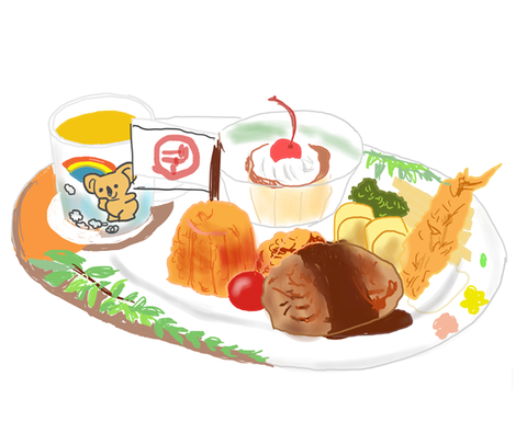 自宅で手作り定番のワンプレートお子様ランチ