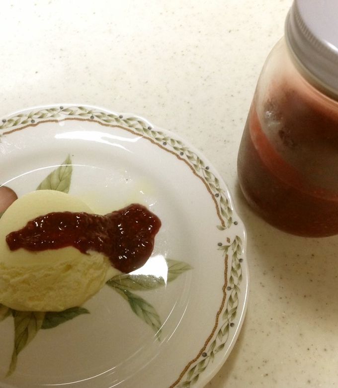 レンジで簡単低糖質のラズベリージャム