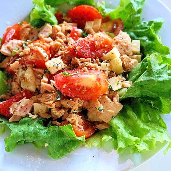 トマトと大葉のツナサラダ 250528 コープクッキング - 生活協同組合コープこうべ