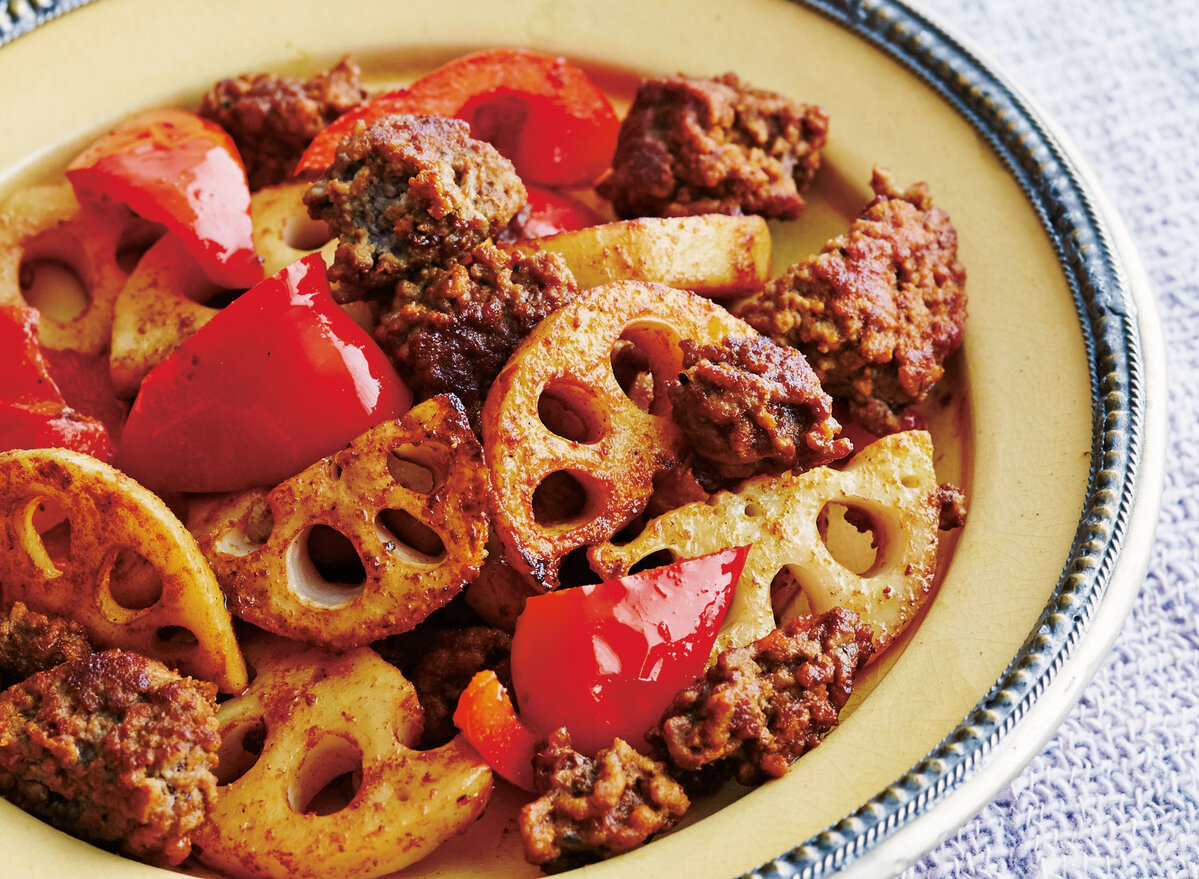 チキンとれんこんの和風カレ