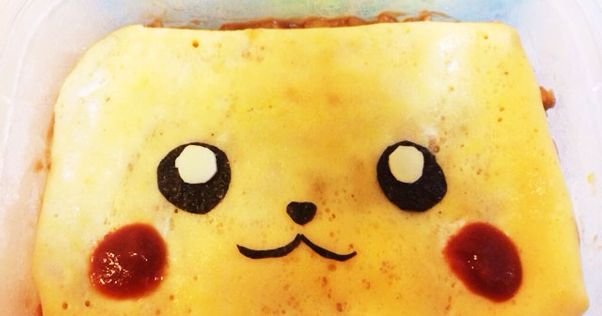 ピカチュウのオムライス弁当キャラ弁- なな＆もものキャラ弁日記 ２
