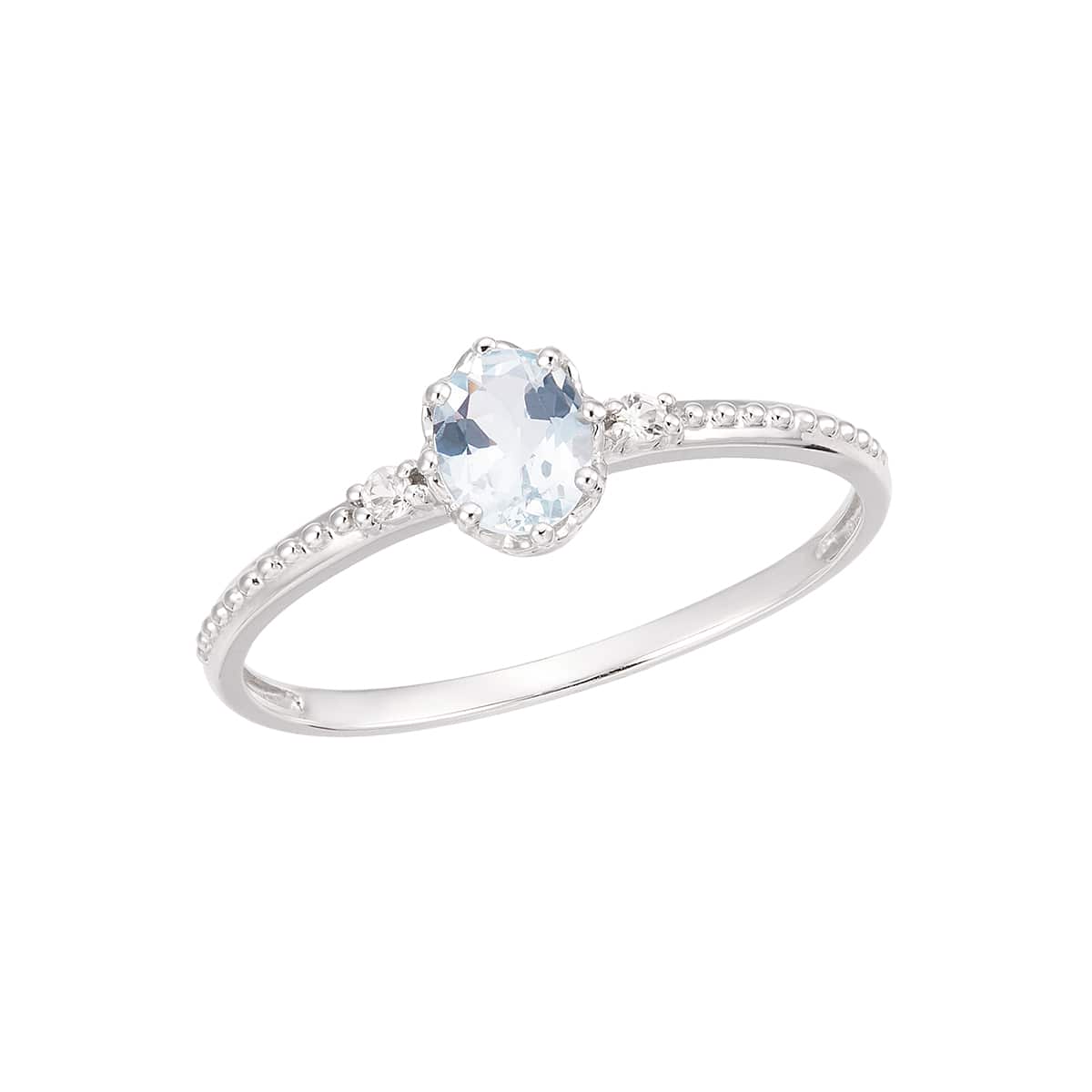 サンタマリア アクアマリン リング 0.6ct 0.6カラット ダイヤモンド 0.11ct 0.11カラット K18 18金 ホワイトゴールド13387山梨 指輪 リング アクアマリン ダイヤモンド ホワイトゴールド ゴールド ジュエリー山梨県 甲斐市 BR-19 -山梨県甲斐市ふるさと