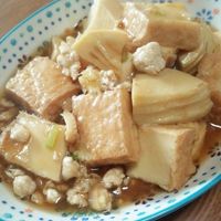 たけのこと豚肉炒め