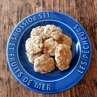 トースターで作るチョコバナナオートミールクッキ