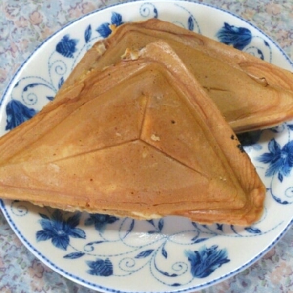 ふわふわ♪フライパンで蒸しパン風今川焼き