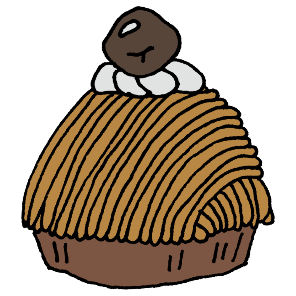 インスタの質問箱で募集！プリン、チョコ、マカロン、クッキーなどの可愛いスイーツイラスト描き方♩