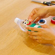 ペットボトルを使ったゲーム第２弾：輪投げ – もぽにゃのらぼらとり